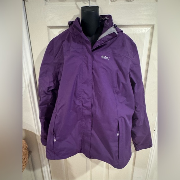 Diamond Candy Womens 3-in-1 Winter Jacket Waterproof Rain Coat with Hood Warm - Picture 12 of 12